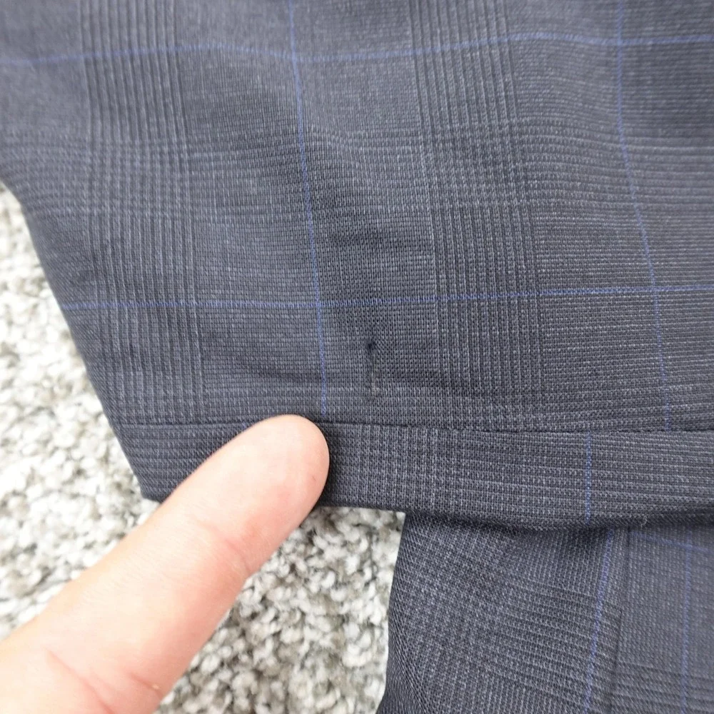 VTG Brooks Brothers 346 Blazer Mens‎ 41 Gray Blue Wool Sport Coat Jacket Top Y2K